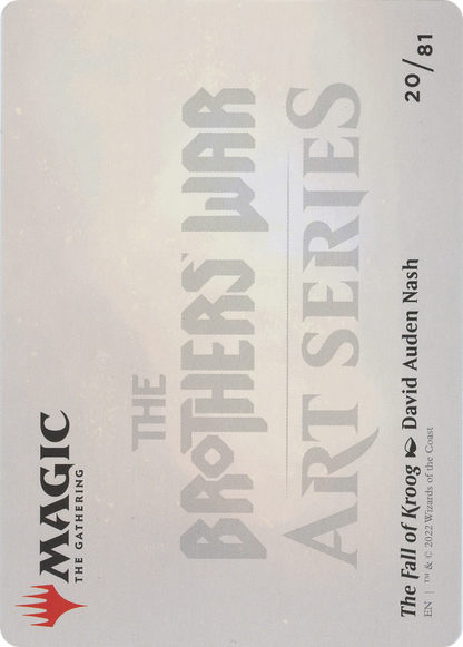 The Fall of Kroog // The Fall of Kroog (ABRO-020) - The Brothers' War Art Series (Borderless) Foil