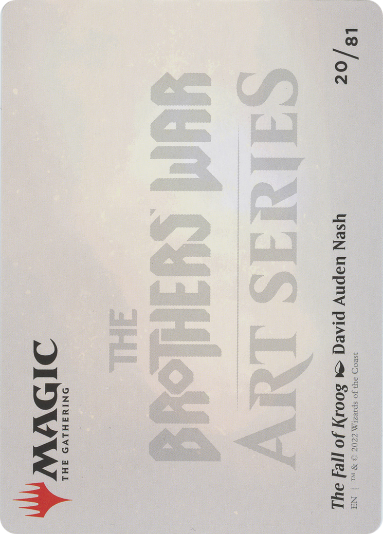 The Fall of Kroog // The Fall of Kroog (ABRO-020) - The Brothers' War Art Series (Borderless)