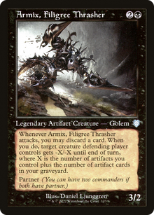Armix, Filigree Thrasher⁣ - Commander: The Brothers' War⁣ (Uncommon)⁣ [103]