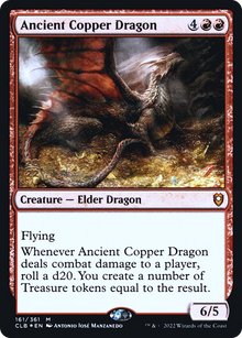 Ancient Copper Dragon (PRE-161) - Battle for Baldur's Gate Promos Foil