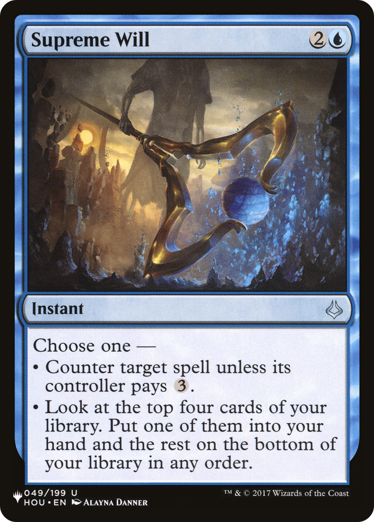 Supreme Will (LIST-HOU-49) - The List