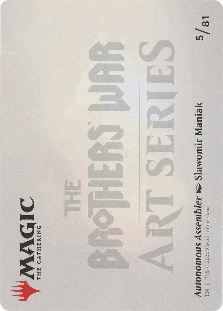 Autonomous Assembler // Autonomous Assembler (ABRO-005) - The Brothers' War Art Series (Borderless) Foil