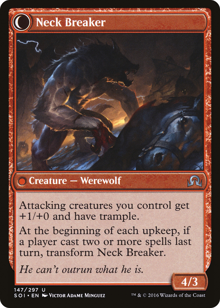 Breakneck Rider (SOI-147) - Shadows over Innistrad: (Double Faced Transform) Foil