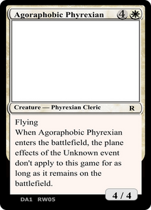 Agoraphobic Phyrexian (UNK-RW05A) - Unknown Event