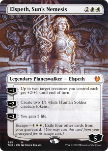 Elspeth, Sun's Nemesis (Borderless) (THB-255) - Theros Beyond Death (Borderless)