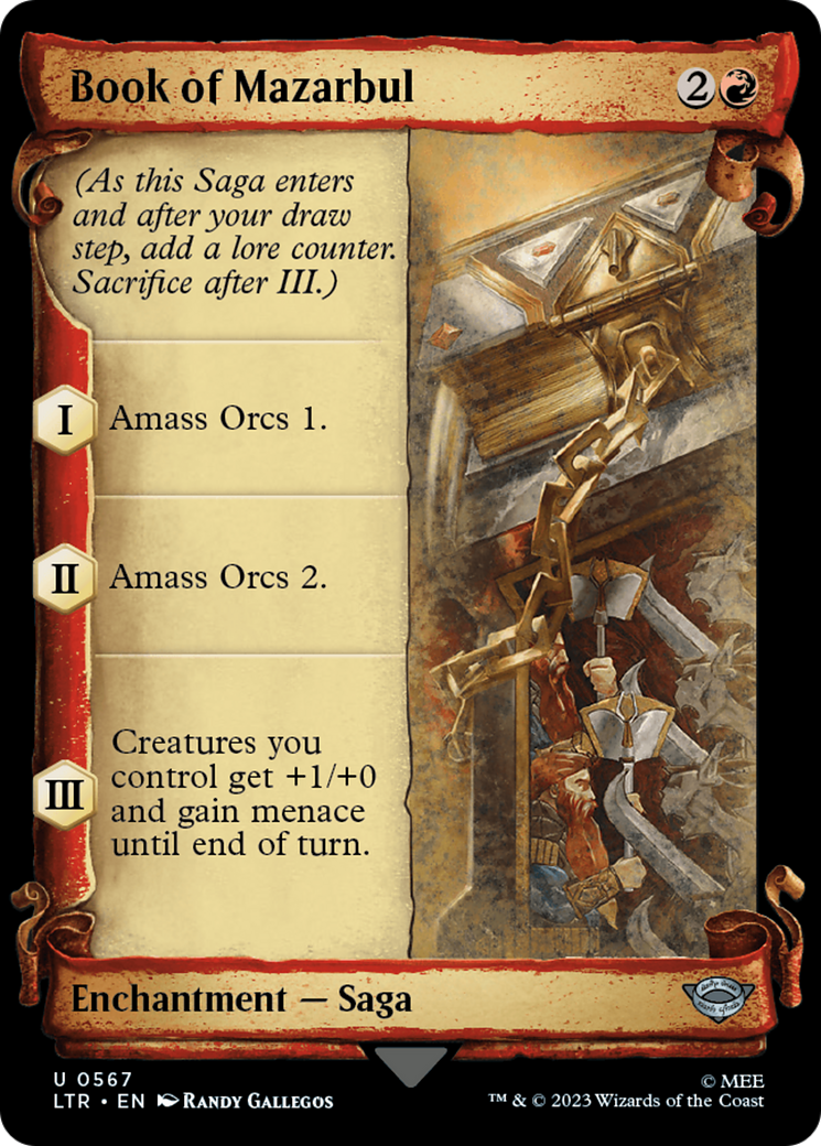 Book of Mazarbul (Showcase Scrolls) (LTR-567) - The Lord of the Rings: Tales of Middle-earth: (Showcase)