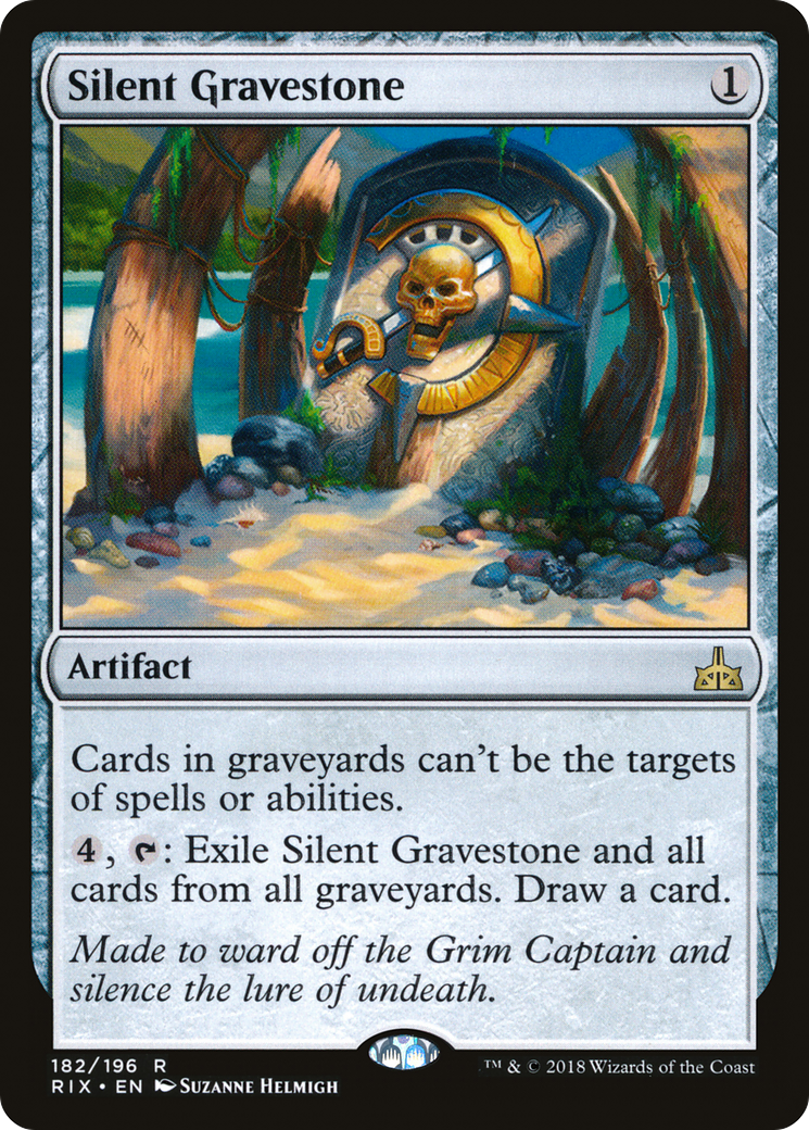 Silent Gravestone (RIX-182) - Rivals of Ixalan Foil
