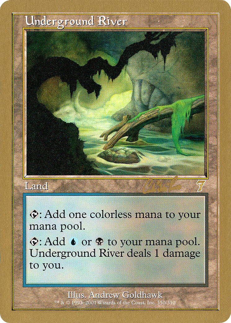 Underground River - 2002 Carlos Romao (7ED) (WCD-CR350) - World Championship Decks 2002