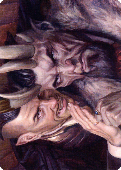 A Little Chat // A Little Chat (ASNC-012) - New Capenna Art Series (Borderless)