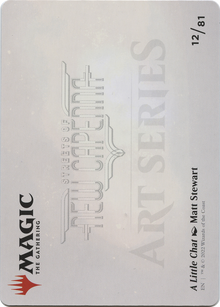 A Little Chat // A Little Chat (ASNC-012) - New Capenna Art Series (Borderless) Foil