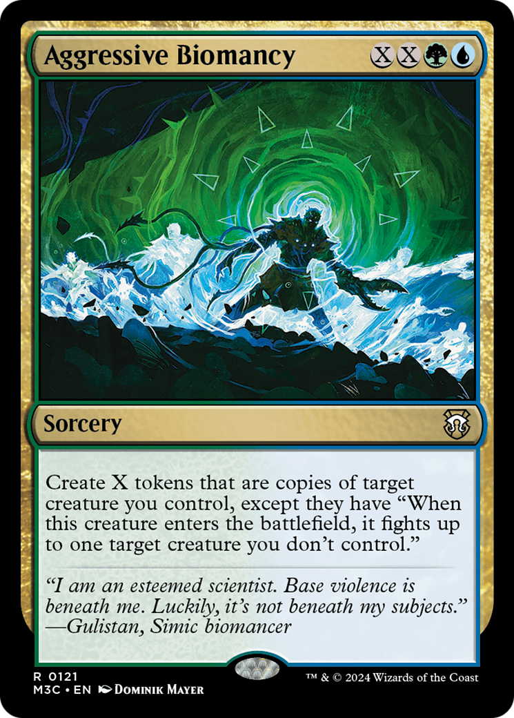 Aggressive Biomancy⁣ - Commander: Modern Horizons 3⁣ (Rare)⁣ [121]