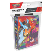Pokémon trading card game mini portfolio packaging with Pokémon artwork