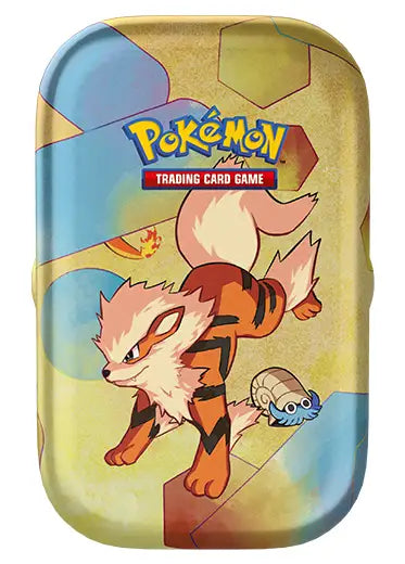 Pokemon TCG: Scarlet & Violet 151 - EMPTY Mini Tin + Coin Arcanine