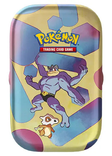 Pokemon TCG: Scarlet & Violet 151 - EMPTY Mini Tin + Coin Machamp