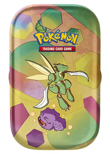 Pokemon TCG: Scarlet & Violet 151 - EMPTY Mini Tin + Coin Scyther