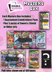 Double Sleeved Mystery Box - 6 Pokemon booster packs