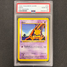 Pokemon TCG: Abra 43/102 - 1st Edition Base Set - PSA 10