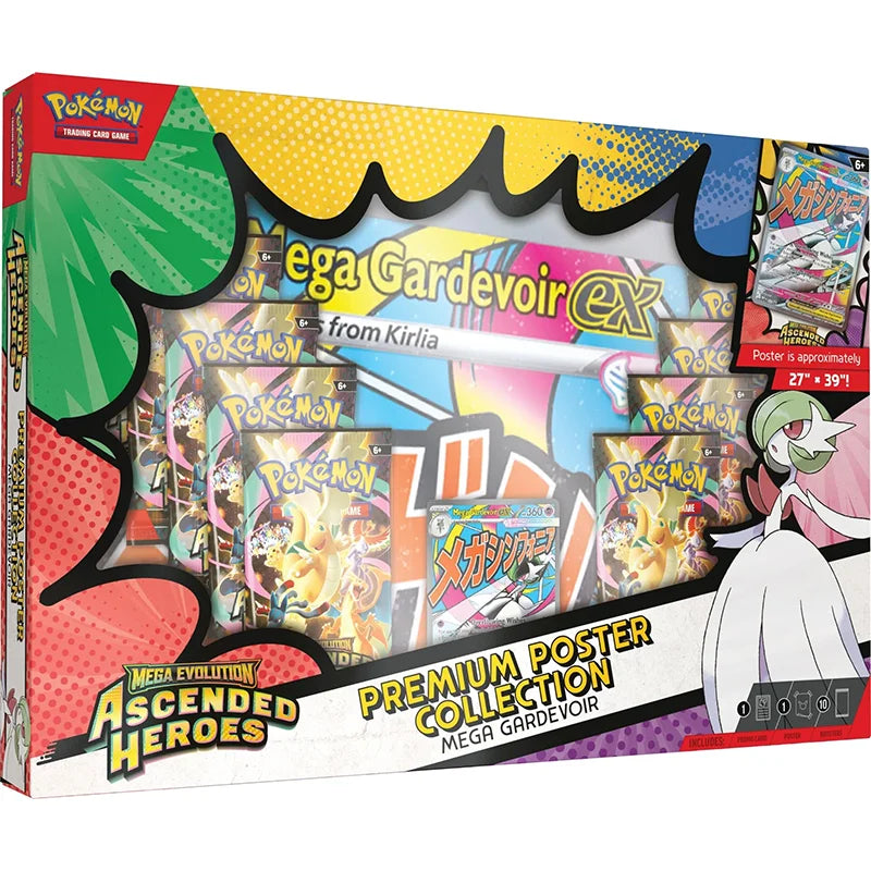 Pokemon TCG: Ascended Heroes - Mega Gardevoir Premium Poster Collection