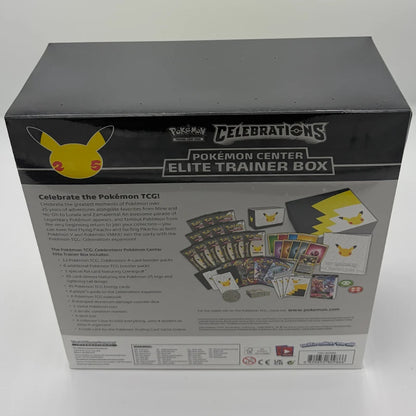 Pokemon TCG: Celebrations - Pokemon Center Elite Trainer Box Back