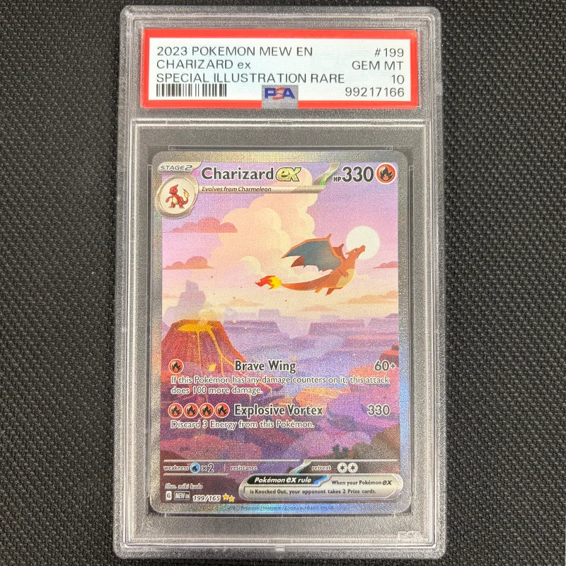Pokemon TCG: Charizard Ex 199/165 - 151 - PSA 10