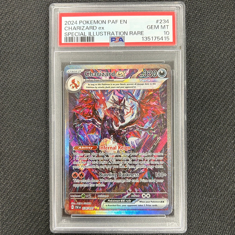 Pokemon TCG: Charizard Ex 234/091 - Paldean Fates - PSA 10