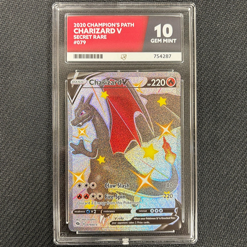 Pokemon TCG: Charizard V 079 - Champion's Path - Ace 10
