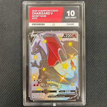 Pokemon TCG: Charizard V 079 - Champion's Path - Ace 10