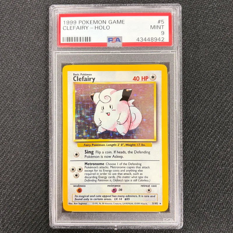 Pokemon TCG: Clefairy 5/102 - Base Set - PSA 9
