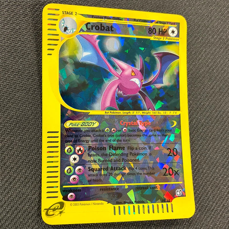 Pokemon TCG: Crobat 10/12 - Skyridge Box Topper - NM