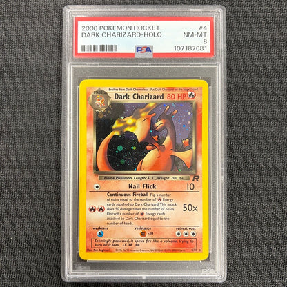 Pokemon TCG: Dark Charizard 4/82 - Team Rocket - PSA 8