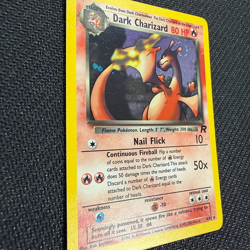 Pokemon TCG: Dark Charizard 4/82 - Team Rocket - LP Surface