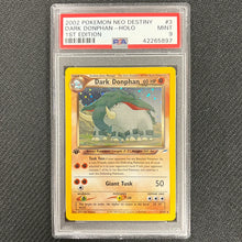 Pokemon TCG: Dark Donphan 1st Edition Holo 3/105 - Neo Destiny - PSA 9