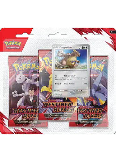 Pokemon TCG: Destined Rivals - 3-Pack Blister Kangaskhan
