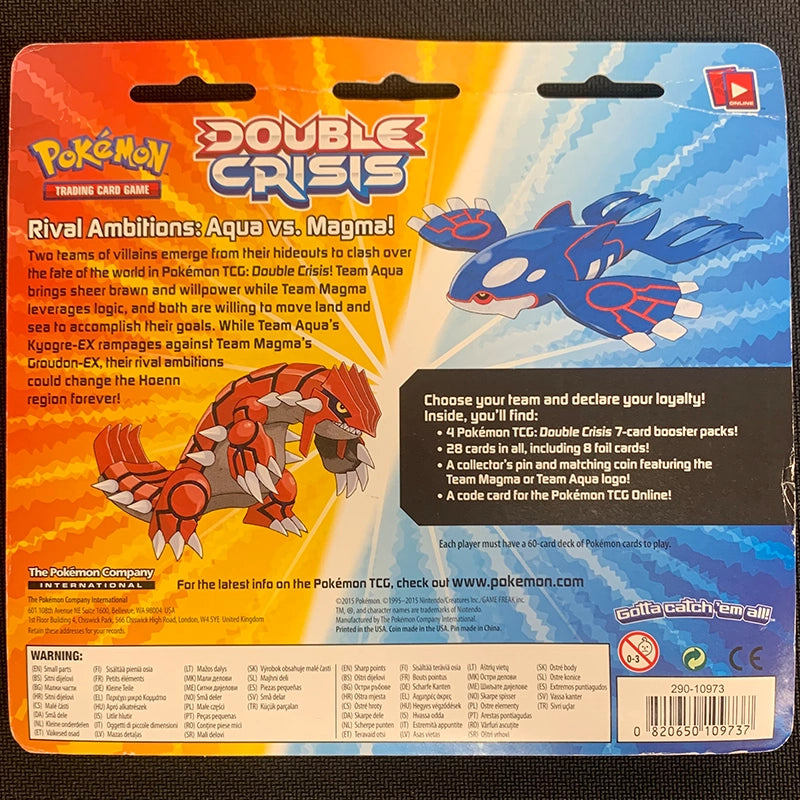 Pokemon TCG: Double Crisis - 4-Pack Blister Team Magma Back