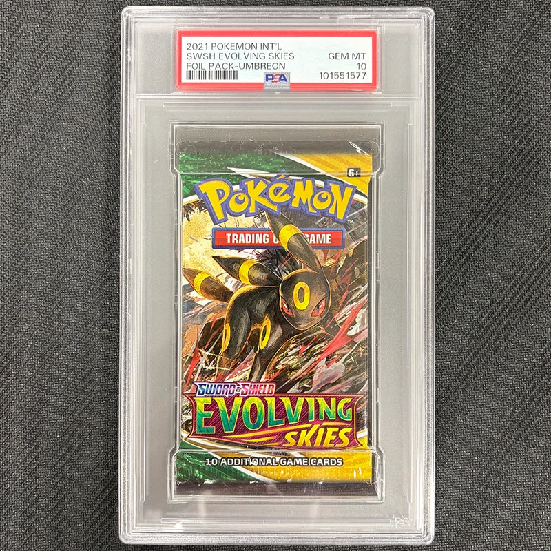 Pokemon TCG: Evolving Skies - Booster Pack - PSA 10 Umbreon Artwork