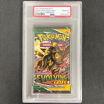 Pokemon TCG: Evolving Skies - Booster Pack - PSA 10 Umbreon Artwork