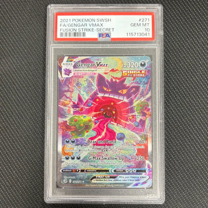 Pokemon TCG: Gengar Vmax 271/264 - Fusion Strike - PSA 10