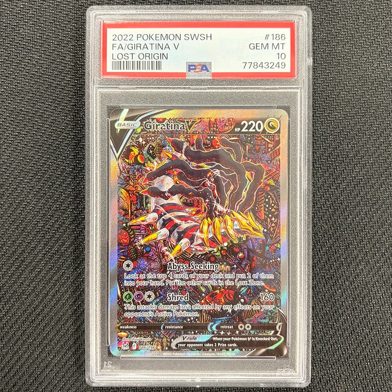 Pokemon TCG: Giratina V 186/196 - Lost Origin - PSA 10