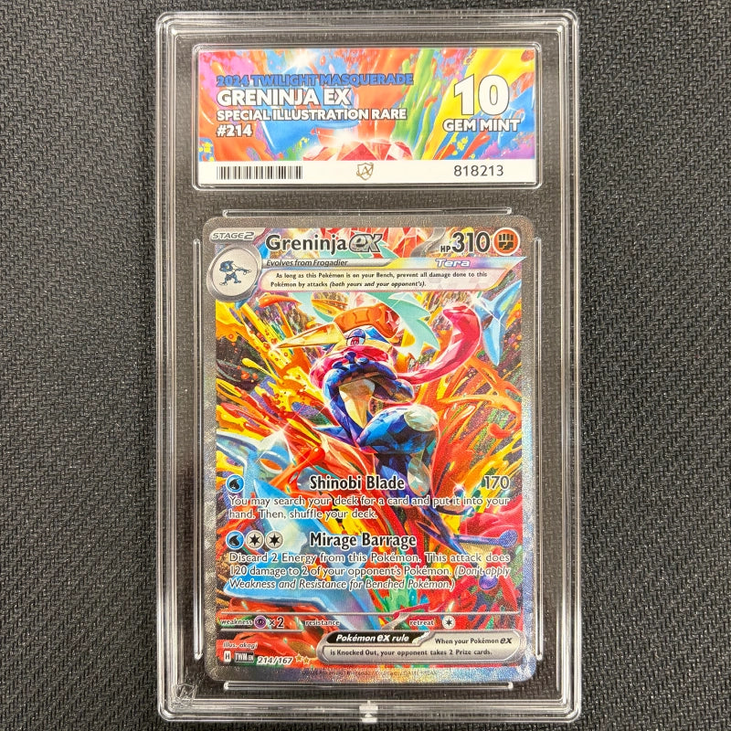 Pokemon TCG: Greninja Ex 214/167 - Twilight Masquerade - Ace 10
