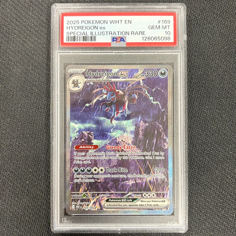 Pokemon TCG: Hydreigon Ex 169/086 - White Flare - PSA 10