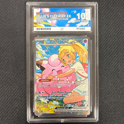 Pokemon TCG: Lillie's Clefairy Ex 280/217 - Ascended Heroes - Ace 10