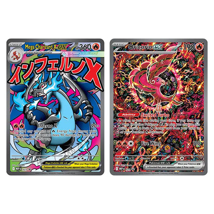 Pokemon TCG: Mega Charizard Ex MEP023 & Oricorio Ex MEP024