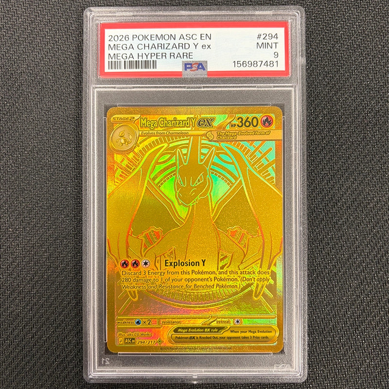 Pokemon TCG: Mega Charizard Y Ex 294/217 - Ascended Heroes - PSA 10