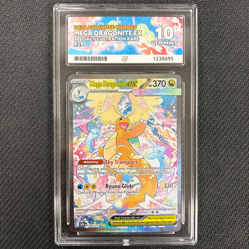 Pokemon TCG: Mega Dragonite Ex 290/217 - Ascended Heroes - ACE 10