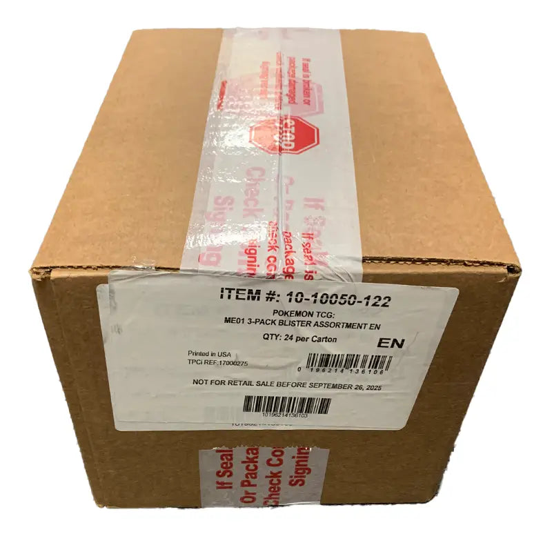 Pokemon TCG: Mega Evolution - 3-Pack Blister Case (24 Blister Packs)