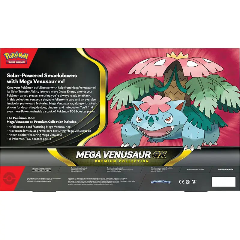 Pokemon TCG: Mega Venusaur Ex Premium Collection Back