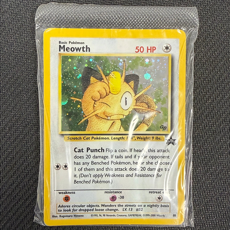 Pokemon TCG: Meowth 10 - Gameboy Sealed Promo