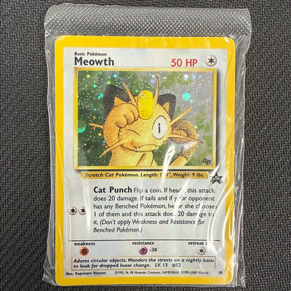Pokemon TCG: Meowth 10 - Gameboy Sealed Promo