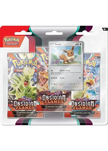 Pokemon TCG: Obsidian Flames - 3-Pack Blister Eevee