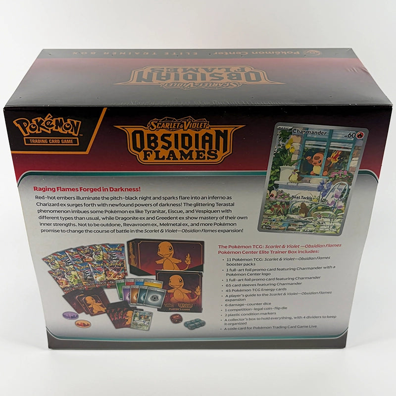 Pokemon TCG: Obsidian Flames - Pokemon Center Elite Trainer Box Back